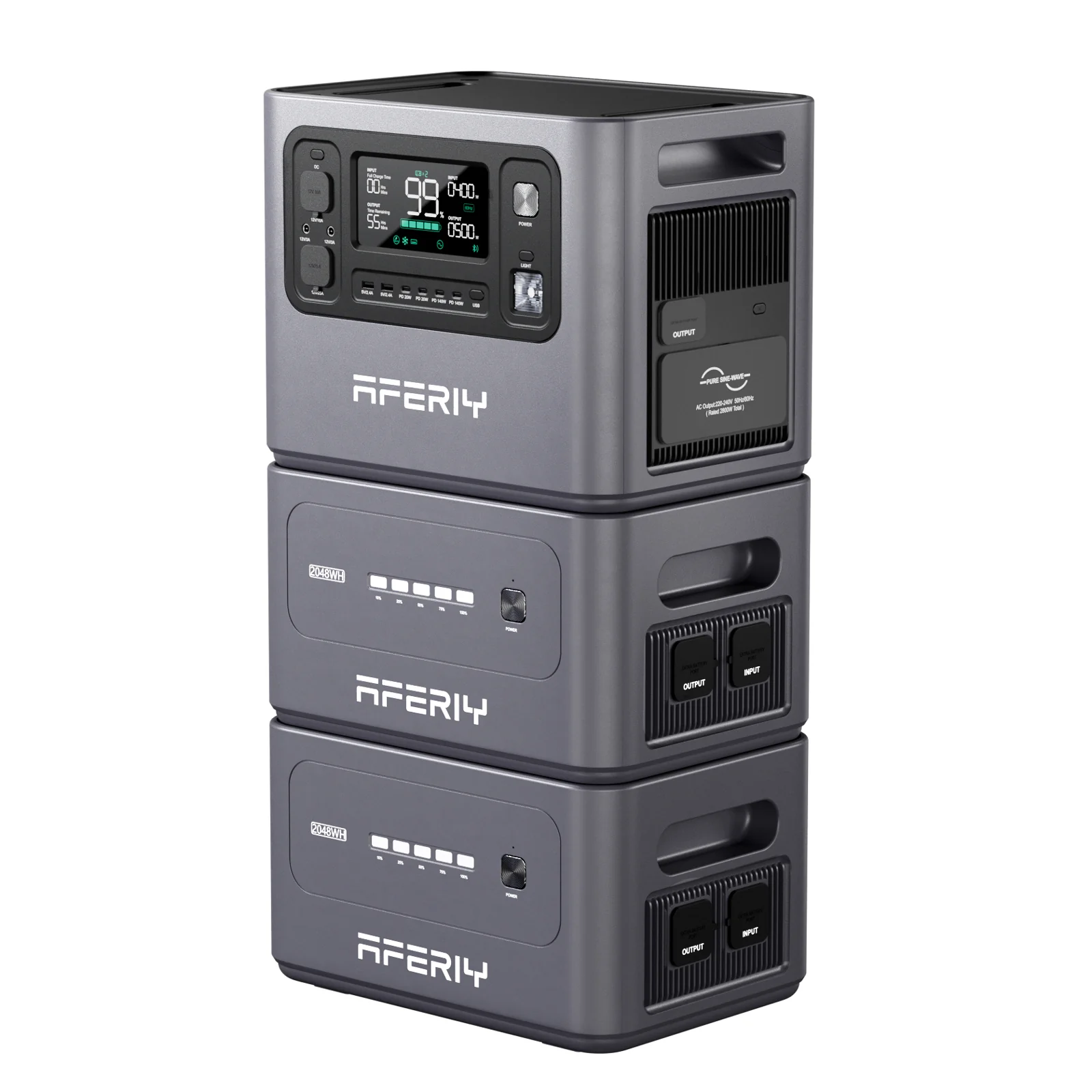 AFERIY P280 Station D'énergie Portable une Capacité D'extension | 2800W 2048Wh - 10240Wh – Image 6
