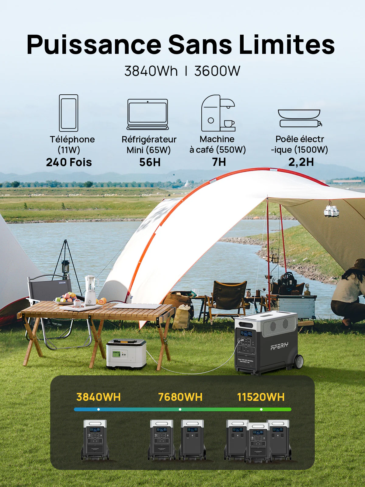 AFERIY P310 3600W Générateur Solaire une Capacité D'extension – Image 4